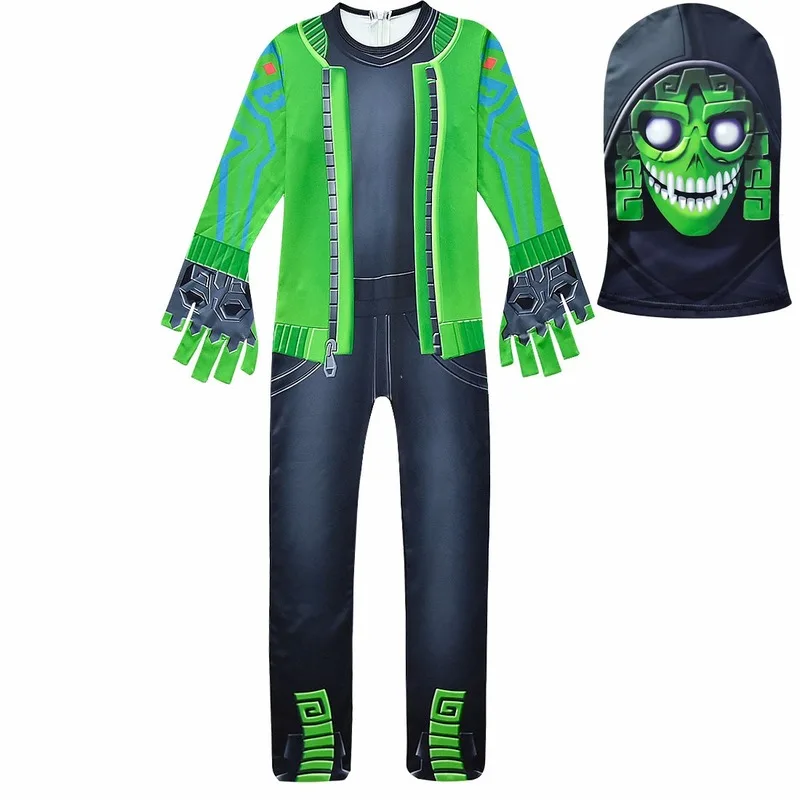 Costume Di Halloween Per Bambini Flytrap Skin Decoration Raven Boys Abiti Cosplay Battle Royale Party Abbigliamento Divertente Skull Trooper