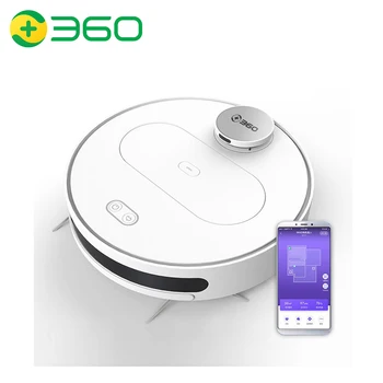 

360 Robotic Vacuum Cleaner S6 Smart Robotic Vacuum Cleaner Wet Dry LDS Remote Control 3200mAh 0.4L 1800Pa Mopping Sweeping