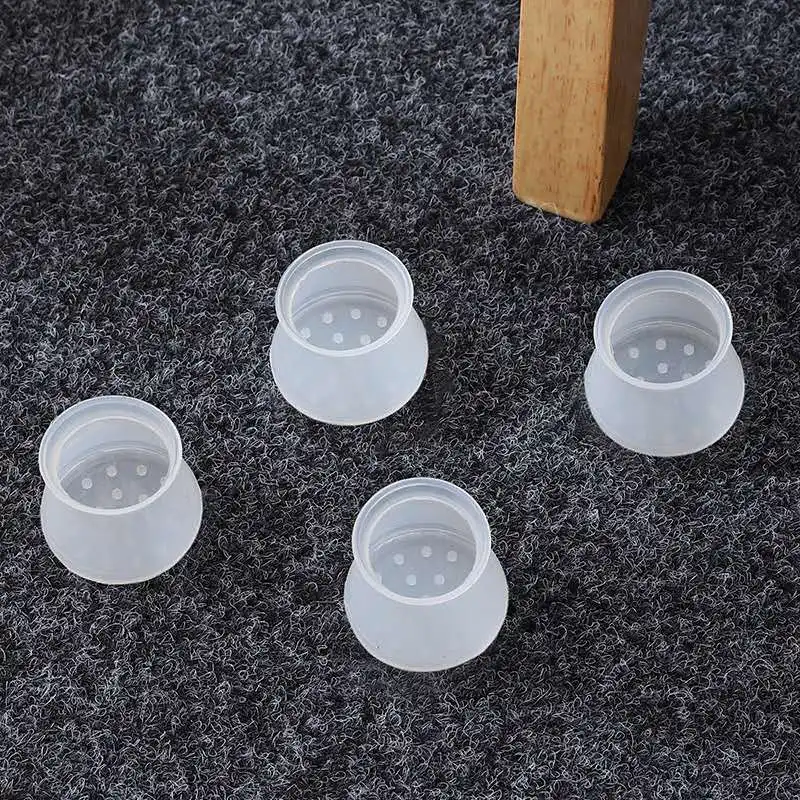 4/8/16Pcs/Lot Table Chair Leg Mat Silicone Non-Slip Table Chair Leg Caps Foot Protection Bottom Cover Pads Wood Floor Protectors