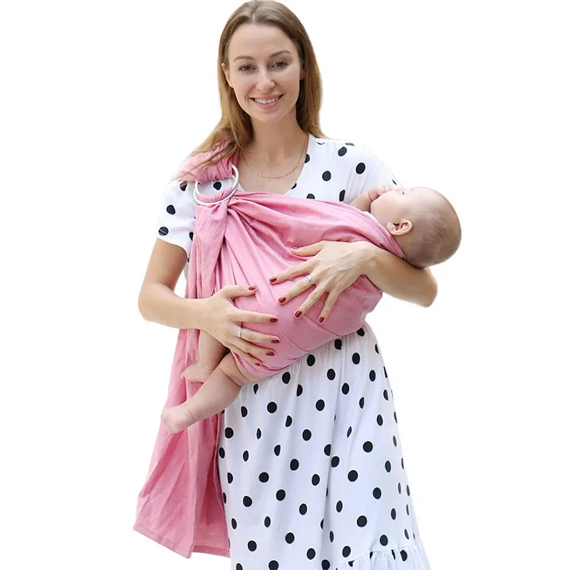 185x66cm Baby Slings Cotton And Linen Wrap Carrier With Sling Rings Multifunction Backpack Ergonomic Car | Мать и ребенок