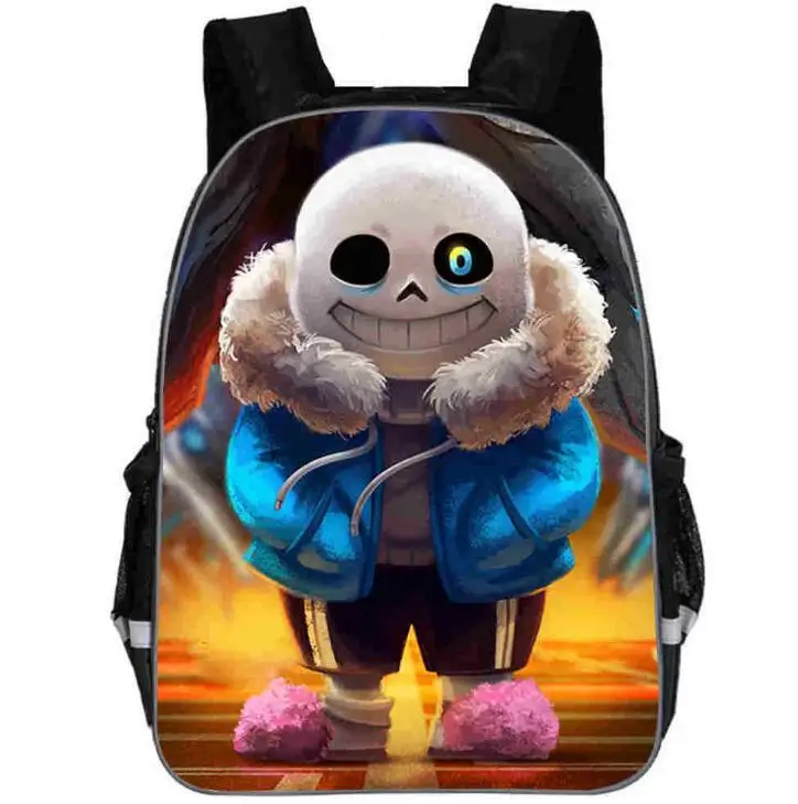 16 дюймов Аниме Undertale рюкзак для девочек мальчиков Книга Сумка для женщин mochila мужская дорожная сумка Undertale детей подростков школьные рюкзаки - Цвет: picture color