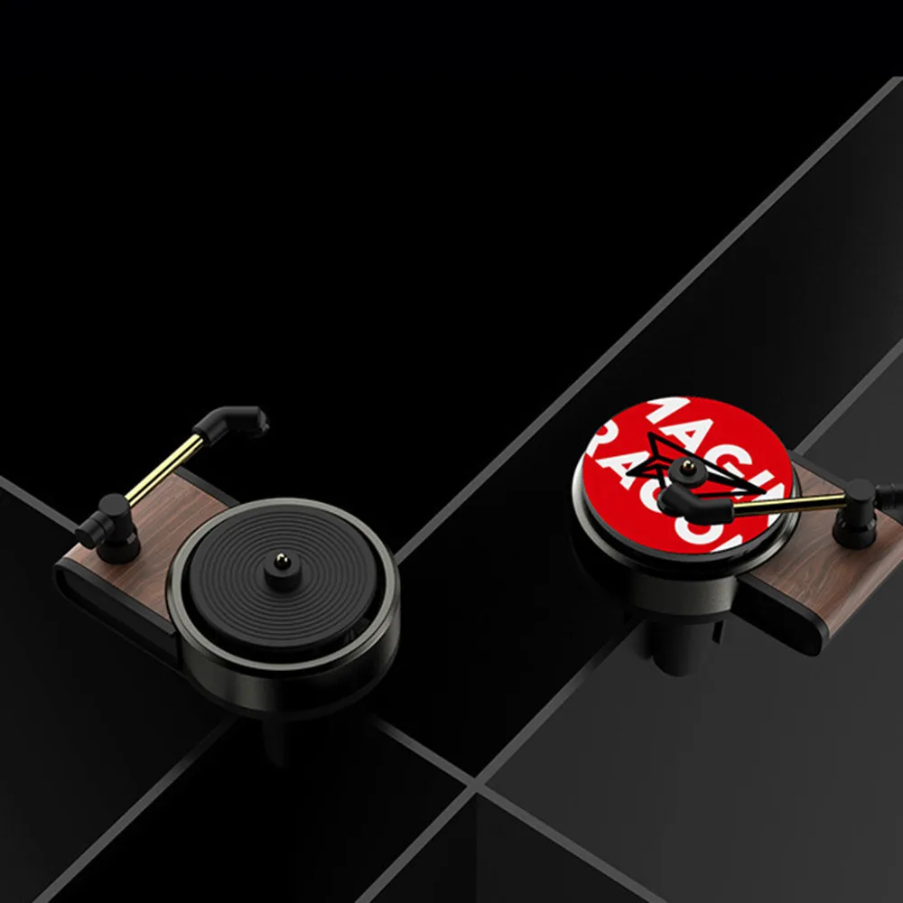 Car Perfume Diffuser Aromatherapy Turntable Air Freshener Record Player Air Outlet Aromatherapy Aroma Fragrance Car Accessories
