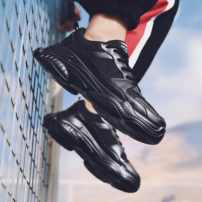 Мужские спортивные туфли; удобные Air Sole толстая подошва кроссовки человек открытый сетки Спортивная обувь для пробежек zapatos hombre