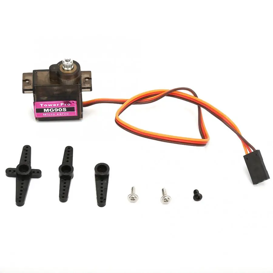 

MG90S Digital & Simulation Servo Metal Gear Steering Gear for Swashplate Fixed Wings Durable and Long Service Life