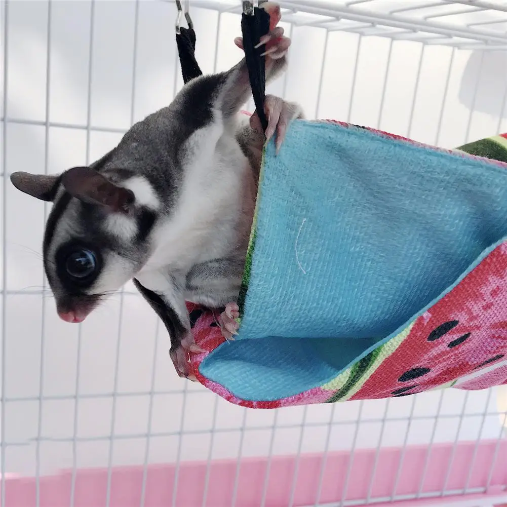 Pet Hamster Hammocks Hanging Bed Nest Hamsters Chinchillas Ferrets Hammock Double Layer Canvas Cotton Hammock Small Pet House