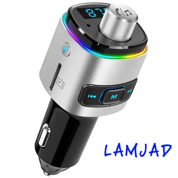 

Bluetooth Car Transmitter FM Charger AUX Bluetooth Modifier 4.2 Car Radio Adapter USB TF MP3 Player