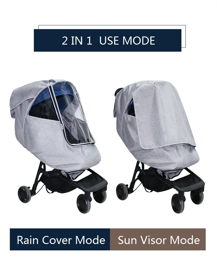 Carrinho de Criança Capa de Chuva com Manter Capa de Proteção de Neve Capa de Chuva Universal Engrossar Quente Função Bebê Trolley Acessórios 11 chuva com manter quente função bebê trolley