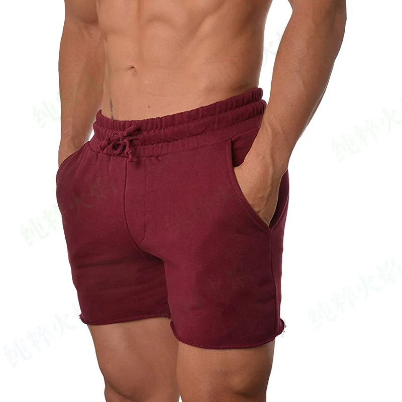 

Customizable Europe And America Fitness MEN'S Sports Pants Muscle Brother Running Training Casual Spring And Summer Shorts