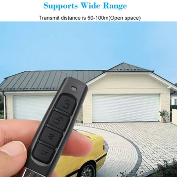 

433MHZ Wireless Remote Control Garage Doors Smart Copy Cloning Security Alarm