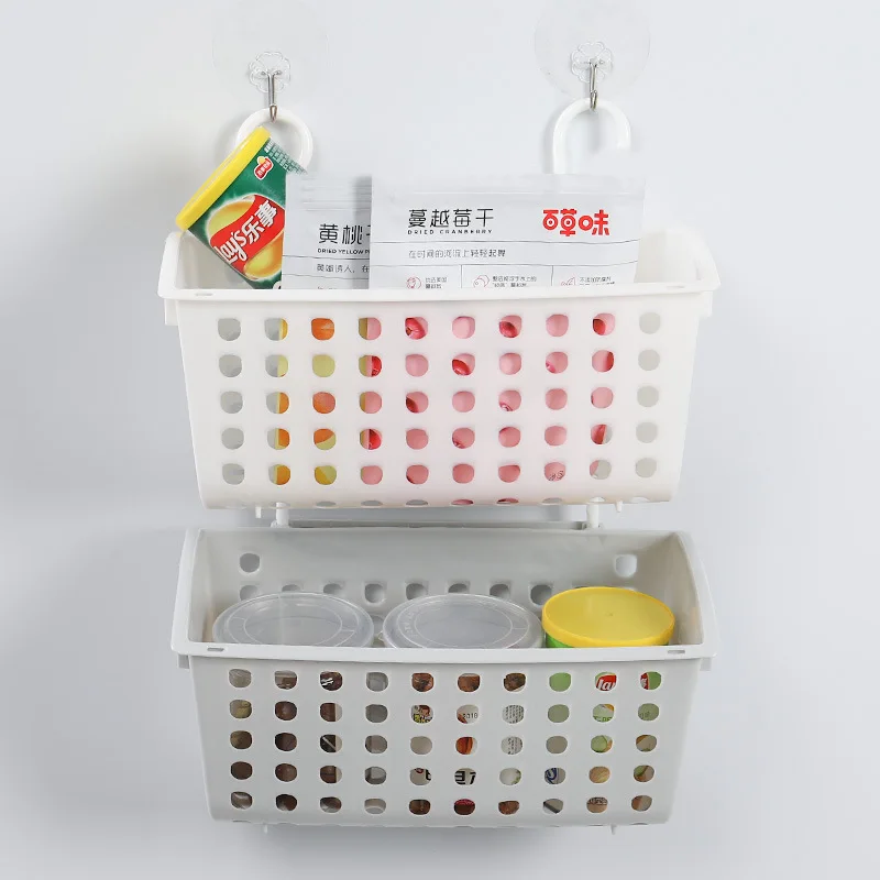 Настенные вешалки для ванной домашняя корзина для хранения пластиковая выдалбливающая корзина для хранения-Наложенная корзина для туалета Xi Zao Lan подвесная корзина
