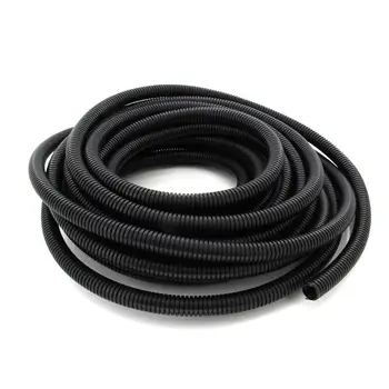 

Hot AD18.5 1~16m Long Black Corrugated Tube 14.3mm Inner Dia Polypropylene(PP) Cable Tubing Conduit Pipe Tubing Hose 1pcs/3pcs