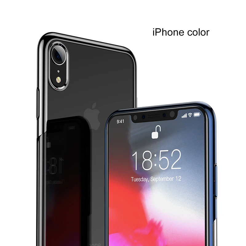 Чехол Baseus для iPhone XR Xs чехол Роскошный мягкий ТПУ чехол для телефона для iPhone XS XR XS Max Coque Funda задняя крышка прозрачный