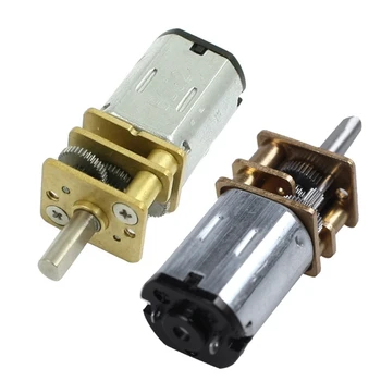 

2x JA12-N20 DC 3V 50R/Min/30RPM Torque Speed Geared Gear Box Electric Motor Silver & Silver+Gold