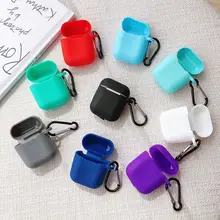 Для Airpods Bluetooth футляр для наушников для Apple Airpods с крюком TPU силиконовый чехол для iOS i10 i11 i12 i13 Tws чехол для наушников