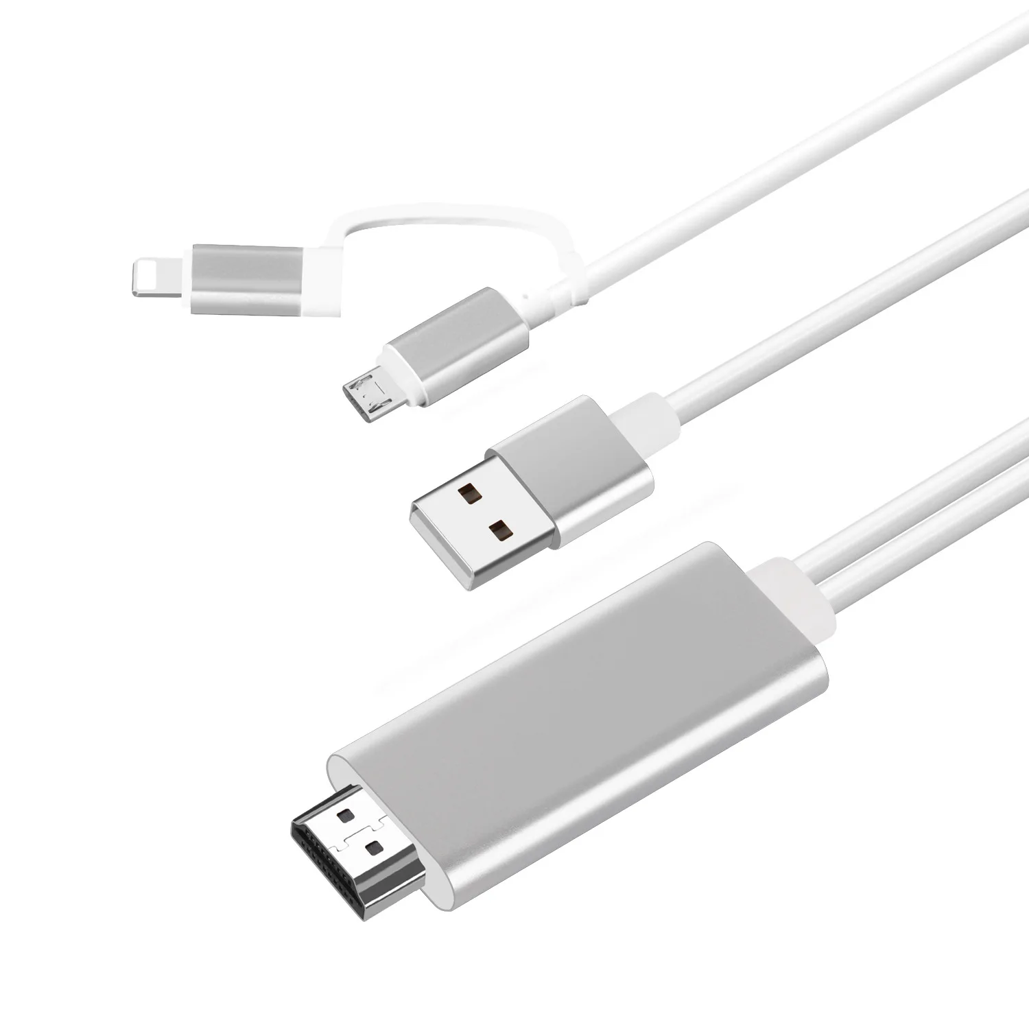 1 м 2в1 подключи и играй HDMI кабель для iphone ios устройства и android мобильного телефона