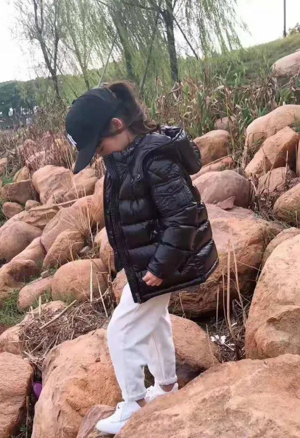 

Child Winter Down Jakcet Girls Long Style Warmar and Super High Quality Fur Outwear Winter Jacket