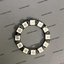 12 bitów RGB LED pierścień WS2812 WS2812B 5050 RGB LED Spot zintegrowany sterownik sterowania moduł szeregowy dla Arduino