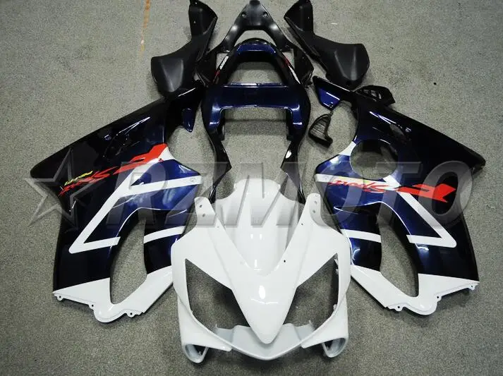 Литья под давлением) ABS обтекатель наборы Подходит для Honda CBR600 FS F4i 2001 2002 2003 2004 01 02 03 04 Обтекатели набор темно-синий белый