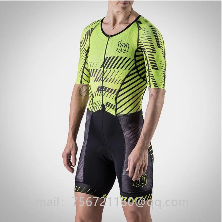 Wattie ink, летний костюм для триатлона, для мужчин, для велоспорта, Джерси, для велоспорта, облегающий спортивный костюм, ciclismo, одежда для велоспорта, комбинезон - Цвет: Цвет: желтый