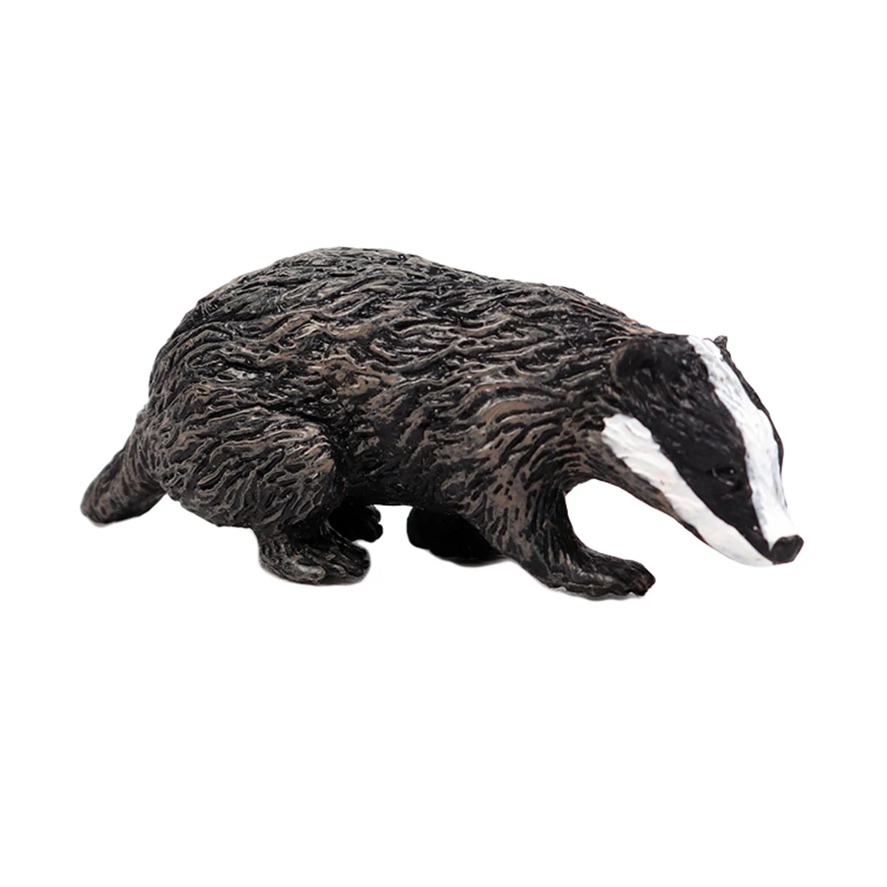 Simulation Badger Wild Animal Action Figure Figurine Desk Ornament Kids Toy