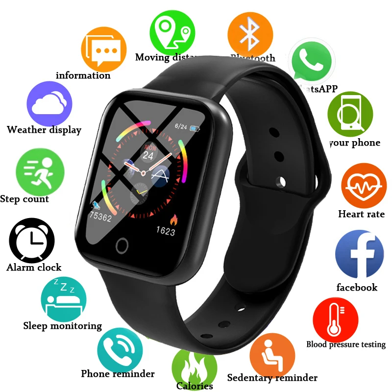 

I5 Smart Watch 2020 Blood Pressure Monitor Multiple Dials Heart Rate Men Women Fitness Tracker For Android Original Smartwatch