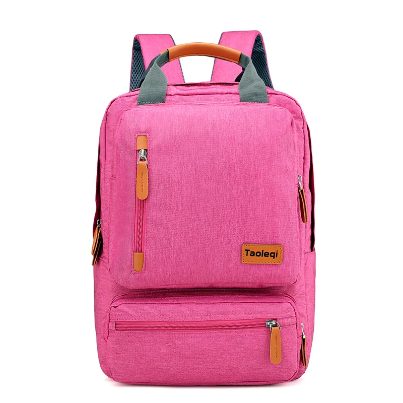 Унисекс, повседневный деловой мужской рюкзак для ноутбука, светильник, 15,6 дюймов, сумка для ноутбука,, Женский Противоугонный рюкзак для путешествий, школьная сумка для мужчин - Цвет: Розовый