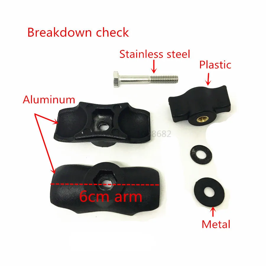 6cm Ram Mount Arm Double Sockets (5)