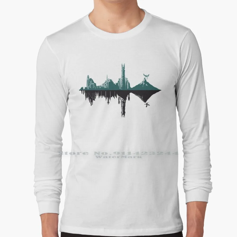 Maglietta Duality Middle-Hertz 100% Puro Cotone Samiel Middle Earth Sauron Morgoth Tolkien Witch King Fantasy Balrog Moria Melkor