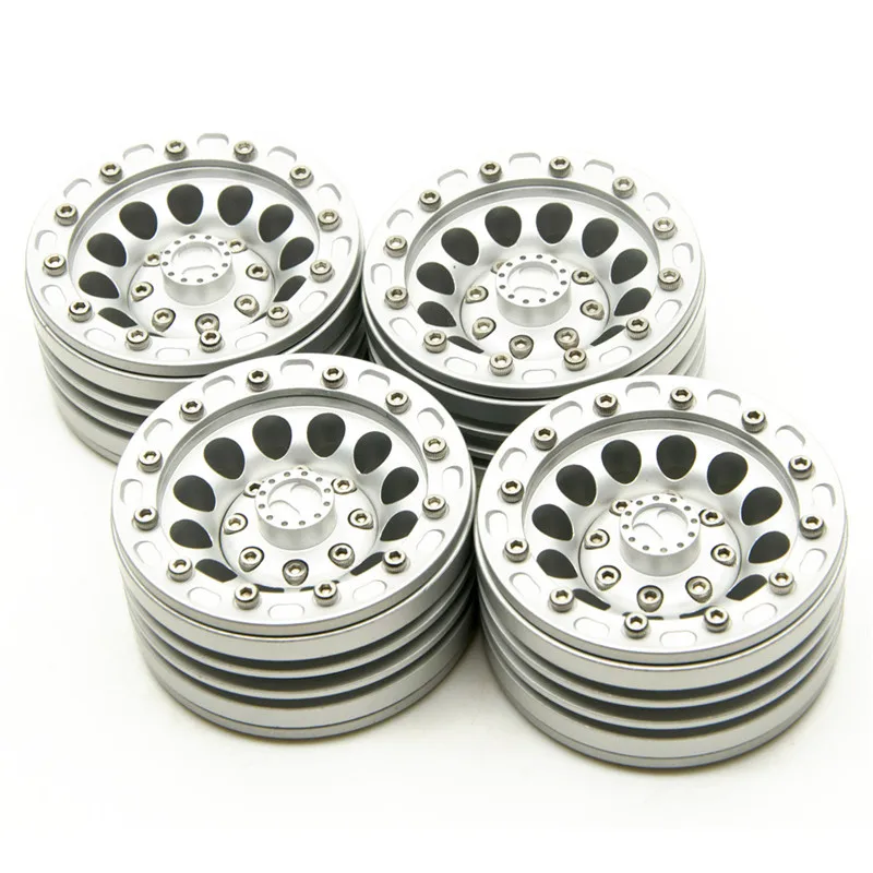 

Scx10 Trx-4 1.9 Inch Beadlock Aluminum Beadlock Wheel Rims Set for 1/10 TRX-4 SCX10 D90 Wraith 36 37 RC Crawler Wheel