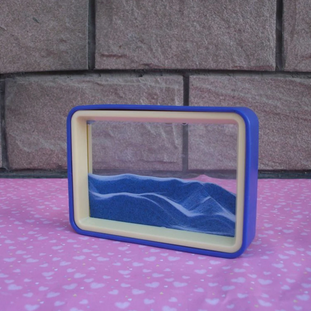 3D Dynamic Hourglass Floating Oil Liquid Bubbler Motion Timer Sand Drawing