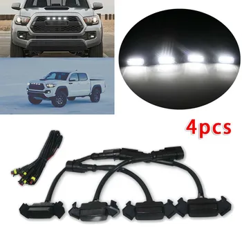 

For Toyota Tacoma TRD Pro Grill LED Light Replacement Auto Smoked Front