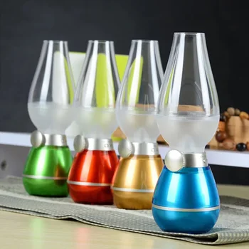 

Simulation LED Kerosene Lamp USB Charging Desk Lamp Retro Style Dimmable Night Light Home Decoration Lighting