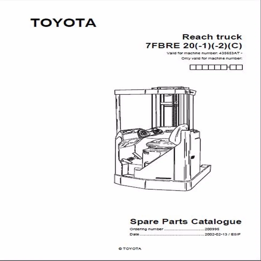 

BT Forklifts Master Service Manual For Toyota