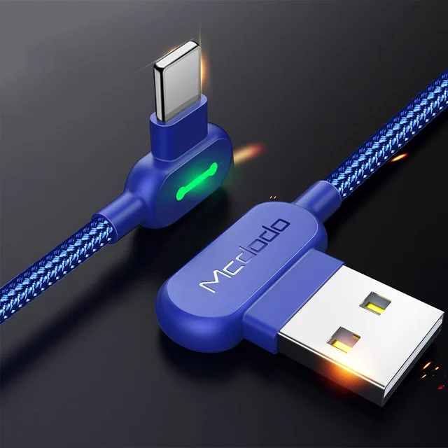 Быстрый usb-кабель MCDODO 1,8 м а для iPhone 11 Pro XS MAX XR X 8 7 6s Plus 5, кабель для зарядки мобильного телефона, кабель для передачи данных - Цвет: Синий