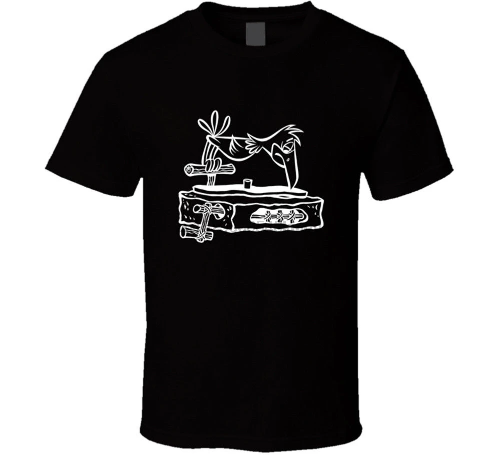 Flintstones Dj Turntable T-Shirt Mens Tee Many Colors Fan Gift New From US Print T-shirtHip Hop ShirtNEW ARRIVAL tees |
