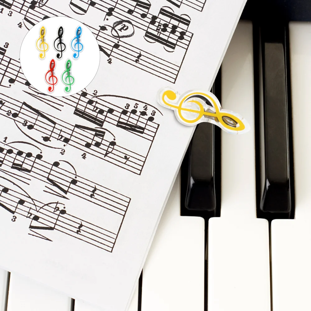 

10Pcs Note Clip Paper Clip Practical Book Page Clip (Random Color)