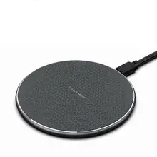 10 Вт быстрая Qi Беспроводная зарядная док-станция для iPhone 11 Pro XS Max X зарядная площадка из алюминиевого сплава для samsung S10 S9 USB быстрое зарядное устройство