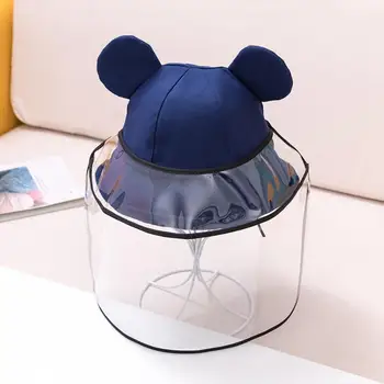 

1Pcs Kids Dust Proof Anti Droplet Protective Face Mask Visor Shield Stop the Flying Spit Prevent Sun Protection Bucket Hat