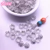 New 150pcs 8/10mm Hollow Flower Findings Cone End Beads Cap Filigree DIY Jewelry Making #04 ► Photo 1/3