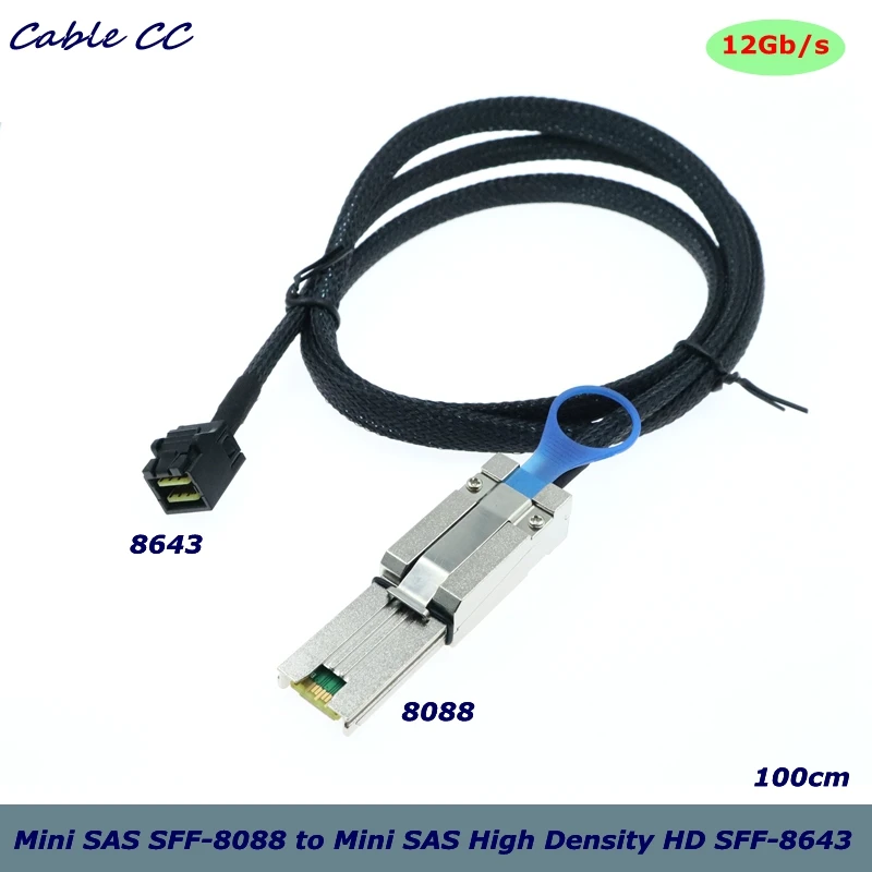 Внешний мини SAS SFF 8088 для Mini высокой плотности HD 8643 сервер данных жесткий диск RAID