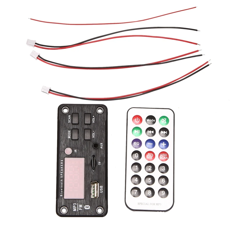 MP3 Decoder Board with Power Amplifier 2X25W Bluetooth 5.0 Car Audio Support TF AUX FM Radio Module | Электроника