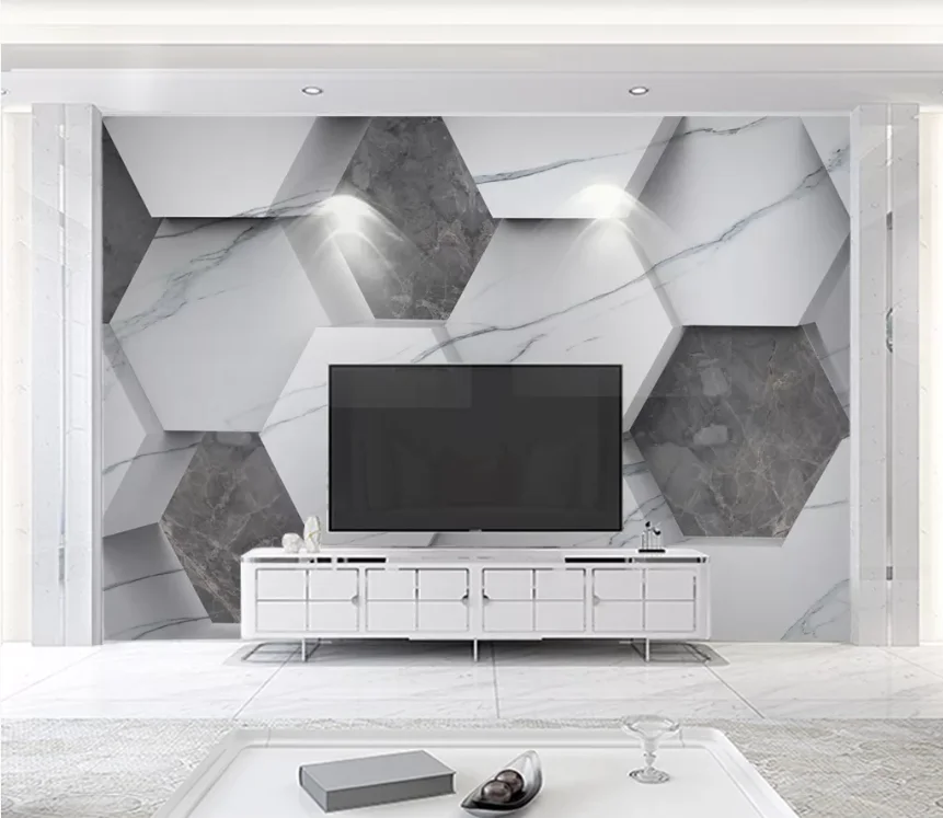 

Develop 3D stereo stone TV background wallpaper mural