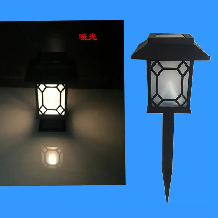 Dual-use warm light SOL светодиодный водонепроницаемый высокой яркости светодиодный светильник на солнечных батареях для наружного Ландшафтный садовый декор - Испускаемый цвет: Dual-use warm light