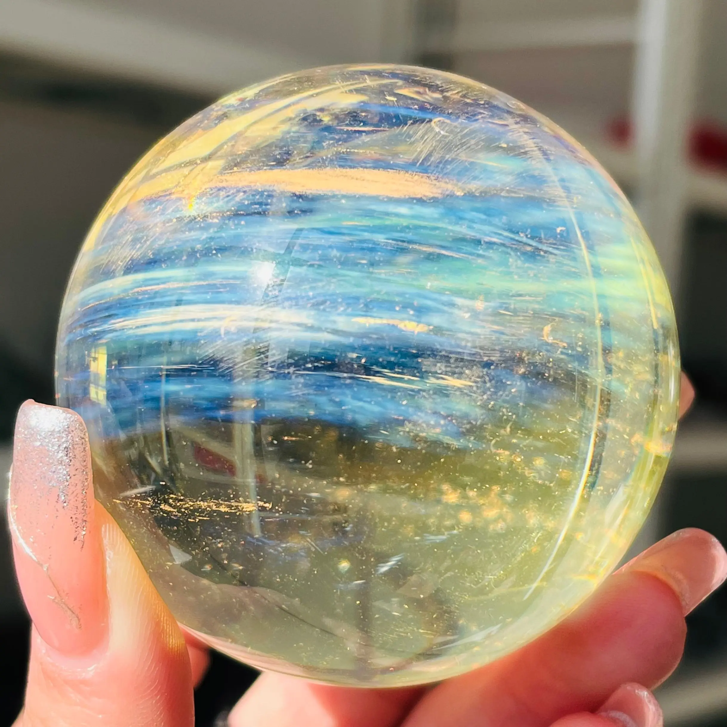 Натуральные Редкие синие искусственные камни для обрезки и полировки 1 шт. | Дом