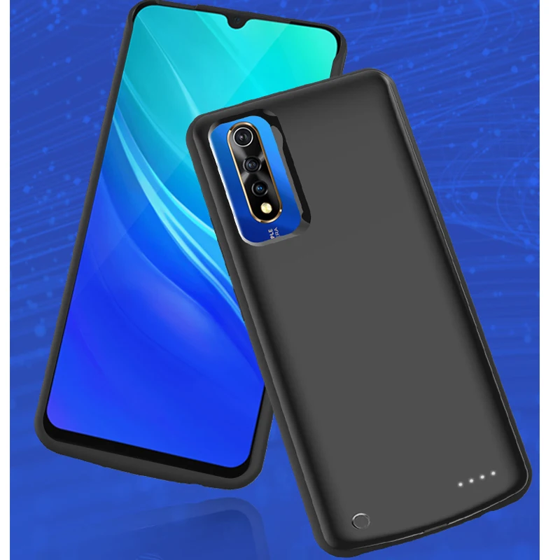 6500mAh аккумулятор зарядное устройство Крышка для vivo Y7s внешняя запасная крышка для vivo Y7s батарея Чехол