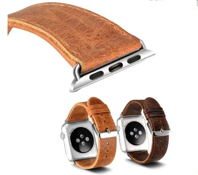 Genuine Leather Magneic Buckle Loop band series 5 4 3 2 1 strap for apple Watch 38mm 40mm 42mm 44mm iwatch bracelet | Наручные часы