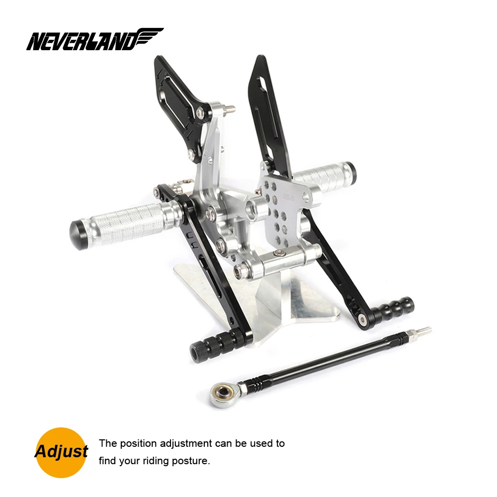 Подножки сзади, настраиваемый, CNC, пригодный для Suzuki GSXR750 1996 1997 1998 1999 2000 2001 2002 2003 2004 2005