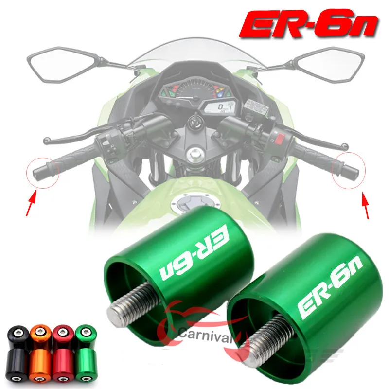 

Motorcycle accessories CNC handlebar grips Bar ends sliding cover for FOR KAWASAKI 650 ER6N ER-6N 2006-2017
