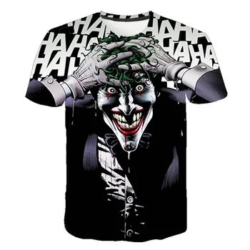 

3D Printed T Shirt Men Joker Face Casual O-neck Male Tshirt Clown Short Sleeve Funny T Shirts 2020 Summer streetwear Man Shirt