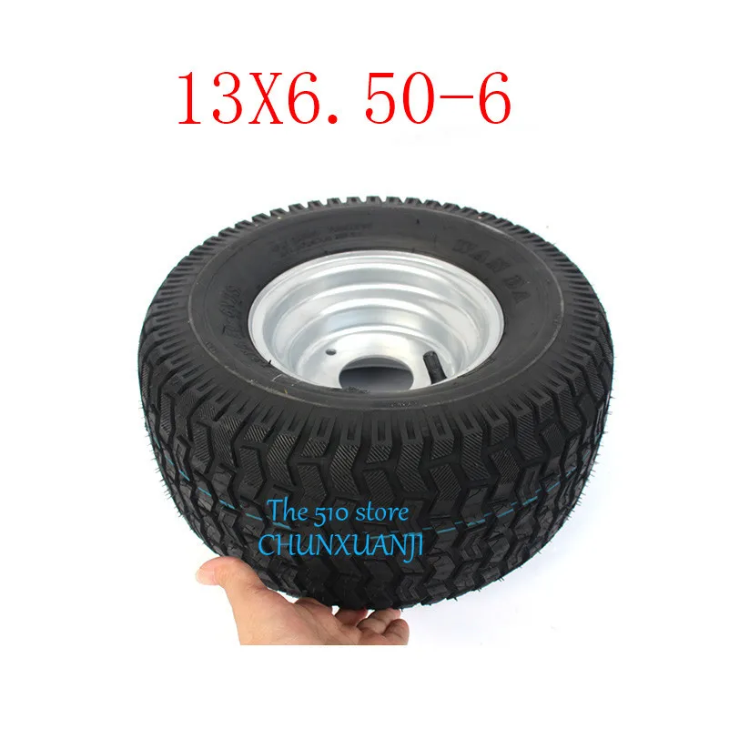 2 шт. супер высокопроизводительный картинг детская коляска ATV UTV 13X6. 50-6 дюймов колеса 13*6,50-6 шины с ступицей